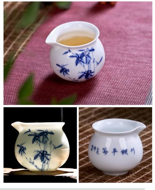 厂家直销手绘功夫茶具 景德镇青花8头竹报平安手工陶瓷茶具套.